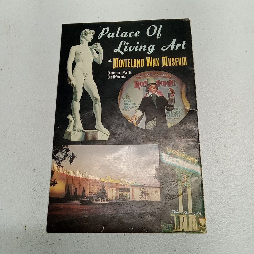 Vintage Booklet Movieland Wax Museum Palace Living Art Buena Park CA